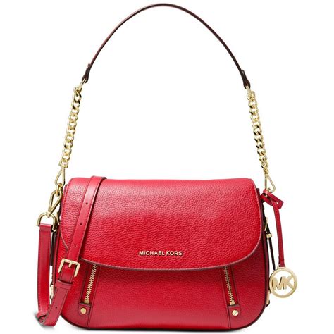 bright red michael kors red bag|Michael Kors red shoulder bag.